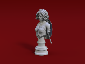 wonder woman justice leauge bust Modello di stampa 3D