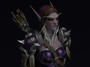 Sylvanas windrunner shadowlands statue 3Dプリントモデル