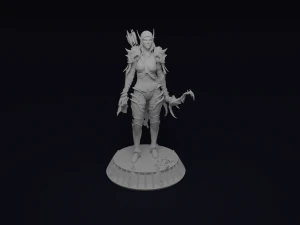 Sylvanas windrunner shadowlands statue 3D Print Model