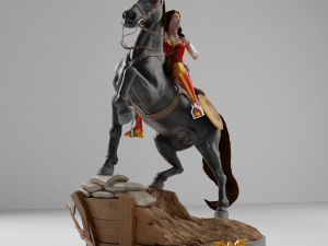 Wonder Woman Diana World War I 3D print model 3D 打印模型