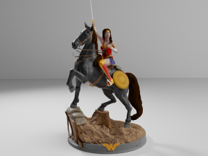 Wonder Woman Diana World War I 3D print model 3D 打印模型