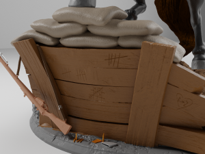 Wonder Woman Diana World War I 3D print model 3D 打印模型