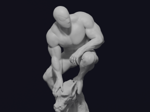 Venom and Symbiote Spider-Man 2 style 3D print model 3D-printmodel
