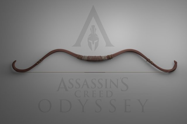 Assassins Creed Odyssey - Alexios Kassandra bow 3D print model 3D Принт Модель .c4d .max .obj .3ds .fbx .stl .blend