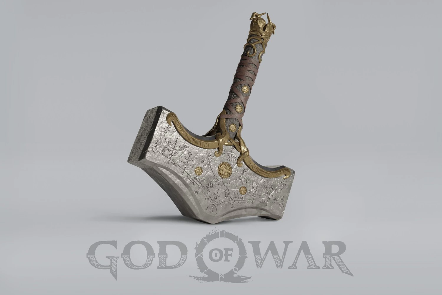 God of War - Thor mjolnir 3D print model 3D Print Model .c4d .max .obj .3ds .fbx .stl .blend 