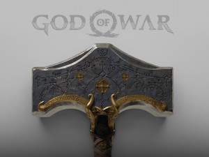 God of War - Thor mjolnir 3D print model Model Cetak 3D
