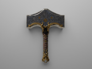 God of War - Thor mjolnir 3D print model Model Cetak 3D
