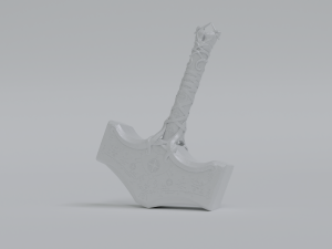 God of War - Thor mjolnir 3D print model Model Cetak 3D