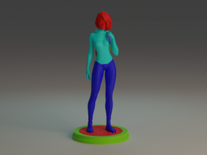 Gwen Stacy statue 3D print model Modello di stampa 3D