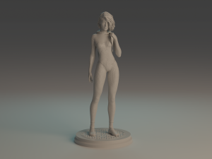 Gwen Stacy statue 3D print model Modello di stampa 3D