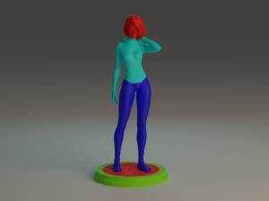Gwen Stacy statue 3D print model Modello di stampa 3D