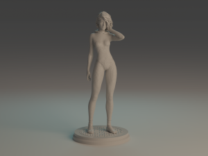 Gwen Stacy statue 3D print model Modello di stampa 3D