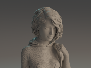 Gwen Stacy statue 3D print model Modello di stampa 3D