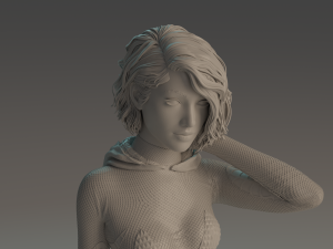Gwen Stacy statue 3D print model Modello di stampa 3D