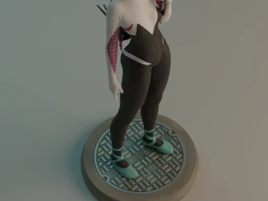 Gwen Stacy statue 3D print model 3D Print Model