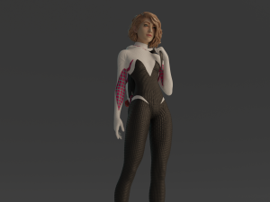 Gwen Stacy statue 3D print model Modello di stampa 3D