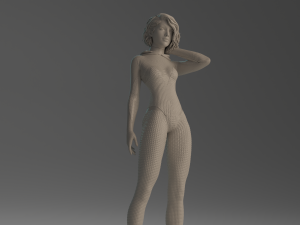 Gwen Stacy statue 3D print model Modello di stampa 3D