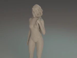 Gwen Stacy statue 3D print model 3D Print Model