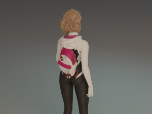 Gwen Stacy statue 3D print model Modello di stampa 3D