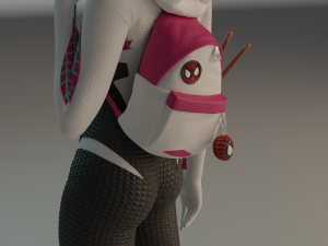 Gwen Stacy statue 3D print model Modello di stampa 3D