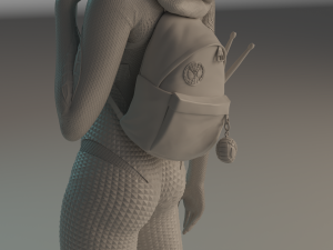 Gwen Stacy statue 3D print model Modello di stampa 3D