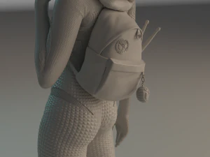 Gwen Stacy statue 3D print model 3D Print Model