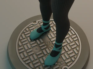 Gwen Stacy statue 3D print model 3D Print Model