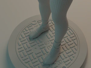 Gwen Stacy statue 3D print model 3D Print Model
