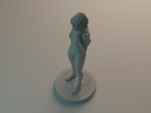 Gwen Stacy statue 3D print model Modello di stampa 3D