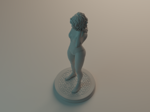 Gwen Stacy statue 3D print model Modello di stampa 3D