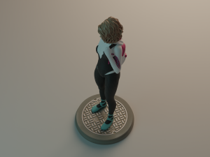 Gwen Stacy statue 3D print model Modello di stampa 3D