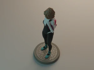 Gwen Stacy statue 3D print model 3D Print Model