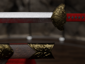 Assassins Creed Chronicles China - Shao Jun Sword 3D प्रिंट मॉडल