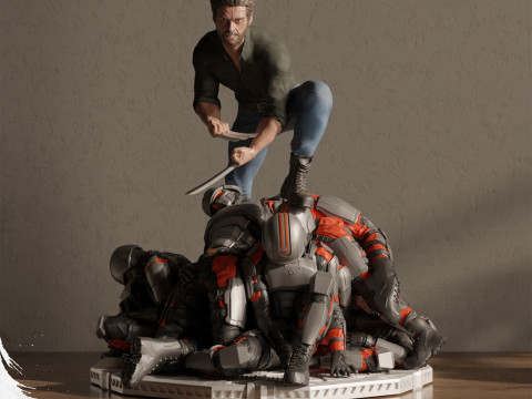 Wolverine - Logan 3D प्रिंट मॉडल