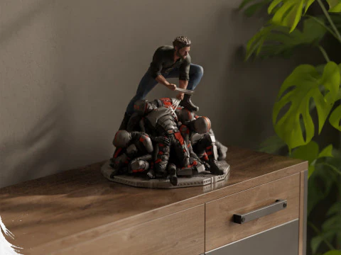 Wolverine - Logan 3D Print Model