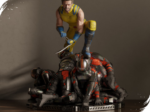 Wolverine - Logan 3d print 3 model in 1 Modelo de impresión 3D