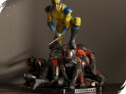 Wolverine - Logan 3d print 3 model in 1 Modelo de impresión 3D