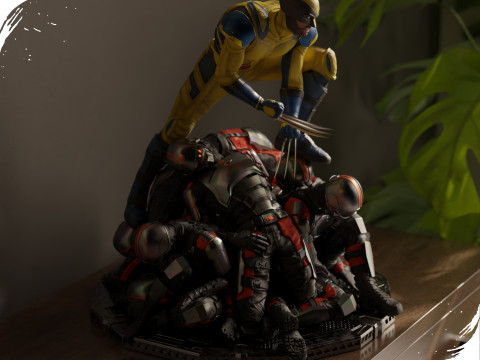 Wolverine - Logan 3d print 3 model in 1 Modelo de impresión 3D
