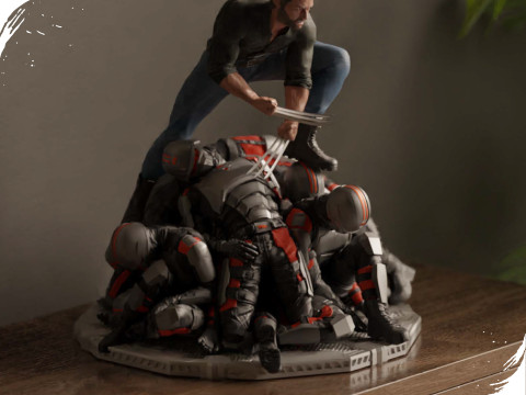 Wolverine - Logan 3d print 3 model in 1 Modelo de impresión 3D