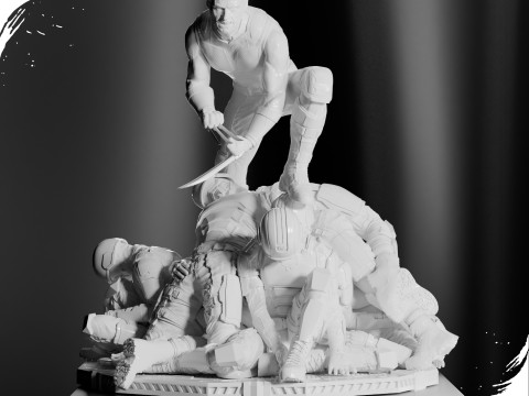 Wolverine - Logan 3d print 3 model in 1 Modelo de impresión 3D
