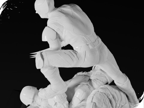 Wolverine - Logan 3d print 3 model in 1 Modelo de impresión 3D