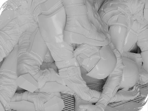 Wolverine - Logan 3d print 3 model in 1 Modelo de impresión 3D