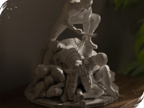 Wolverine - Logan 3d print 3 model in 1 Modelo de impresión 3D
