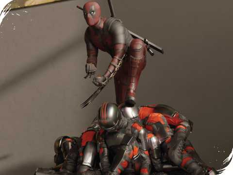 Deadpool 3D-Druckmodell