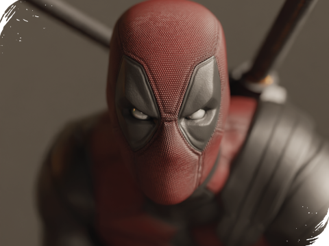 Deadpool 3D-Druckmodell