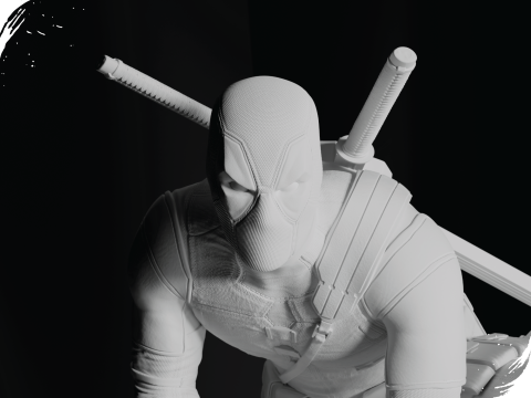 Deadpool 3D-Druckmodell