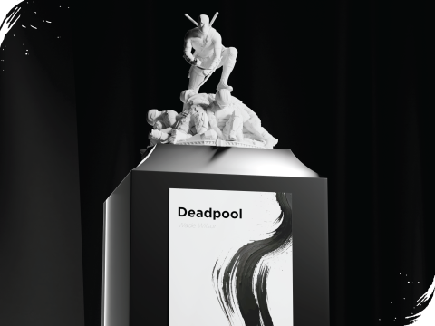Deadpool 3D-Druckmodell