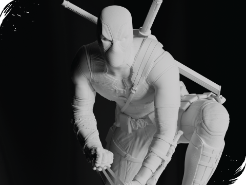 Deadpool 3D-Druckmodell