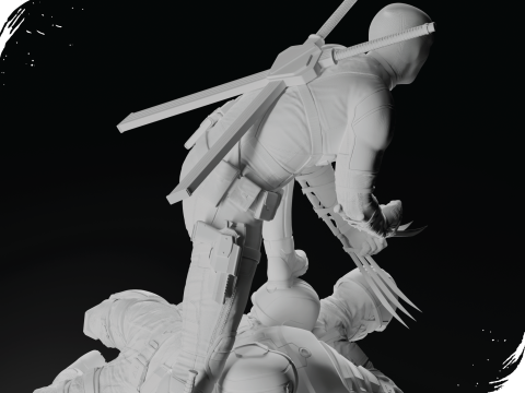Deadpool 3D-Druckmodell