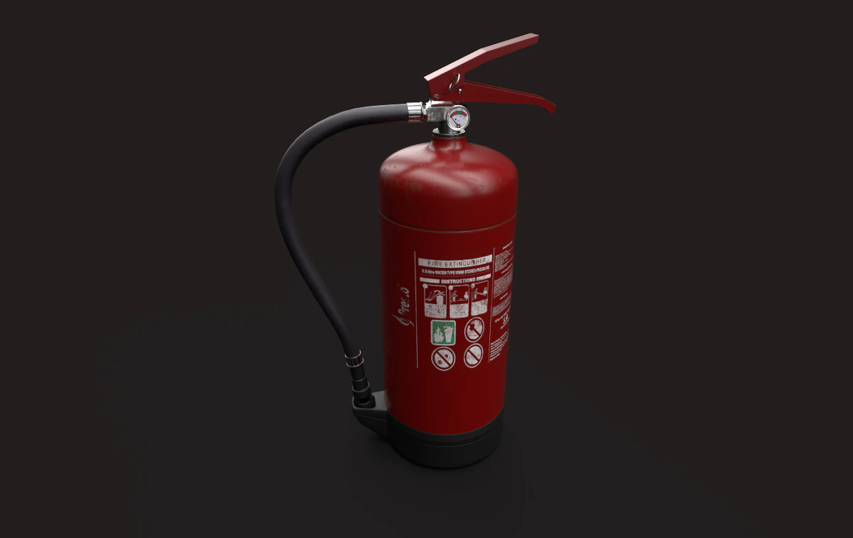 fire extinguisher 3D Model .c4d .max .obj .3ds .fbx .stl .blend 